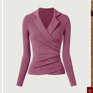 OGL Elegant Pink Long Sleeve Top